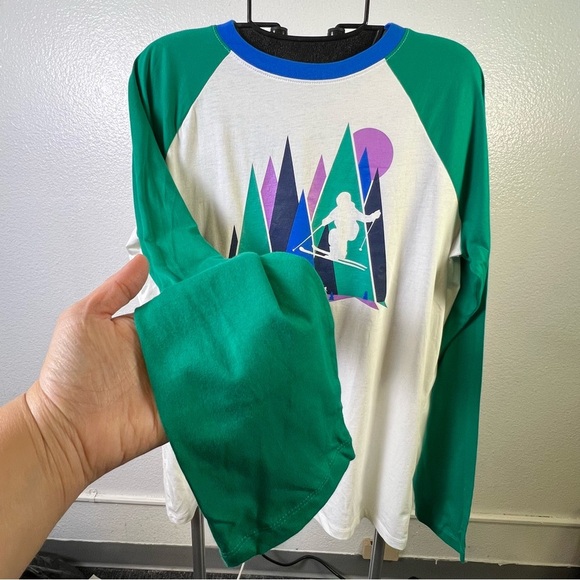 Lands’ End Alpine Ski Graphic Long Sleeve Shirt Size XL - Picture 3 of 9